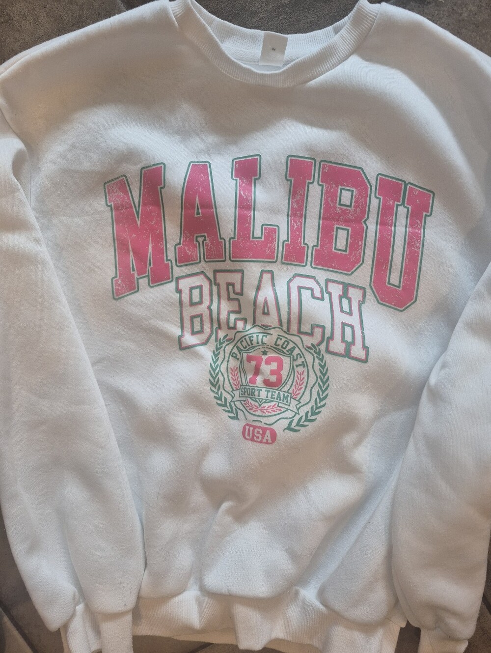 Malibu CA Sweatshirt, Size 14 but fits Smaller